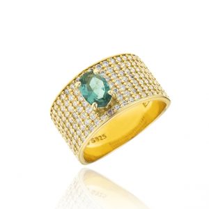 gregio daxtylidi me prasino zirgon xryso