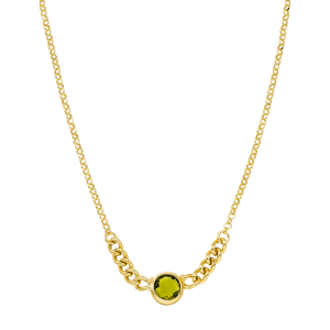 xryso kolie me prasino zirgkon vogue