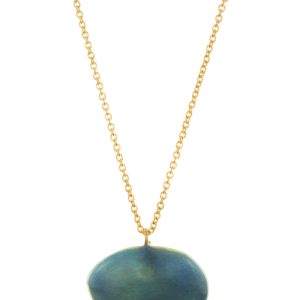 kolie xryso me mple smalto