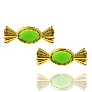 skoularikia karamelas me prasinh petra