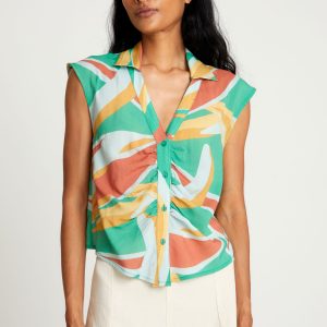 Krep mplouza me floral staba.